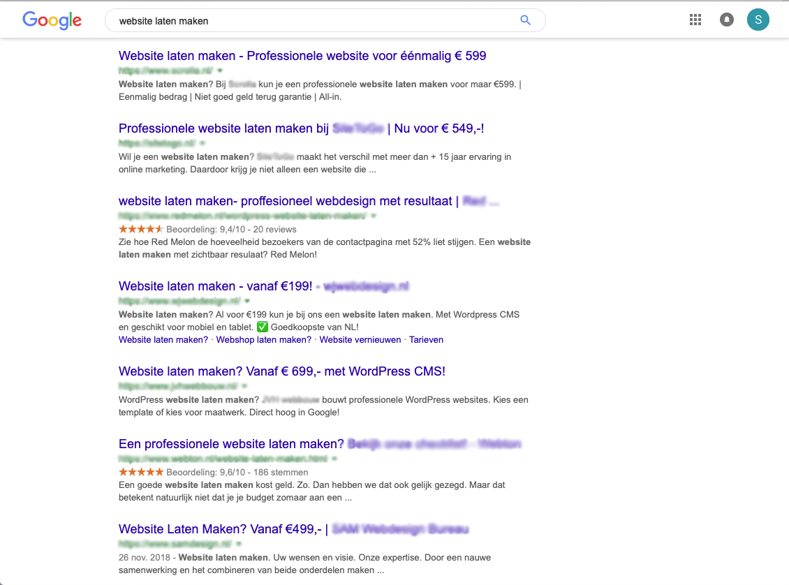 Wat kost een website?